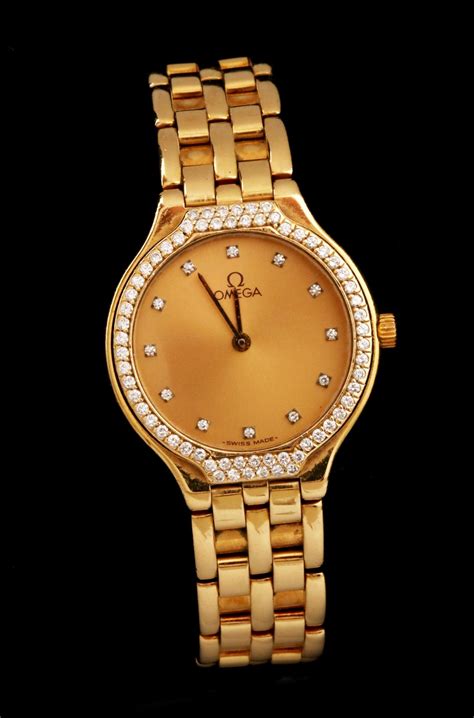 ladies gold plated omega quartz watch model-deville serial 53424565|De Ville Prestige Watches for Womens .